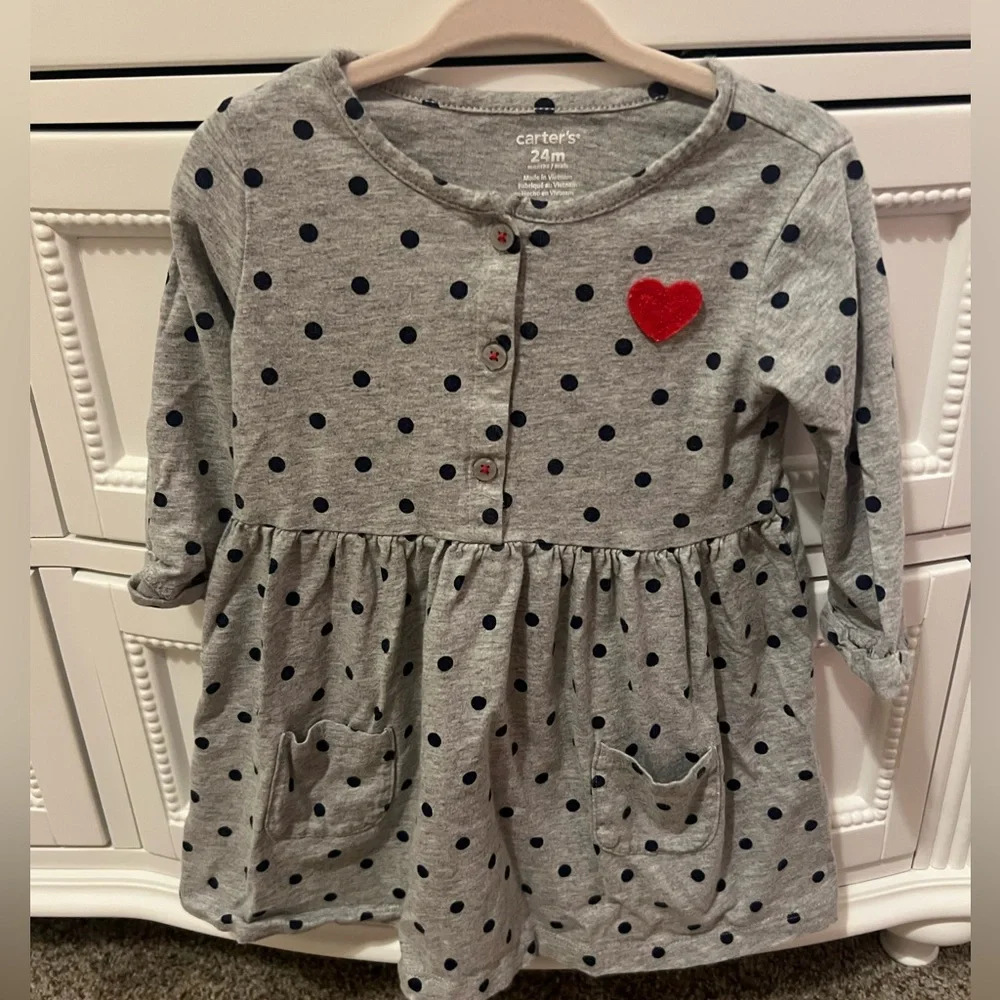 Carter’s Heart Dress 24M